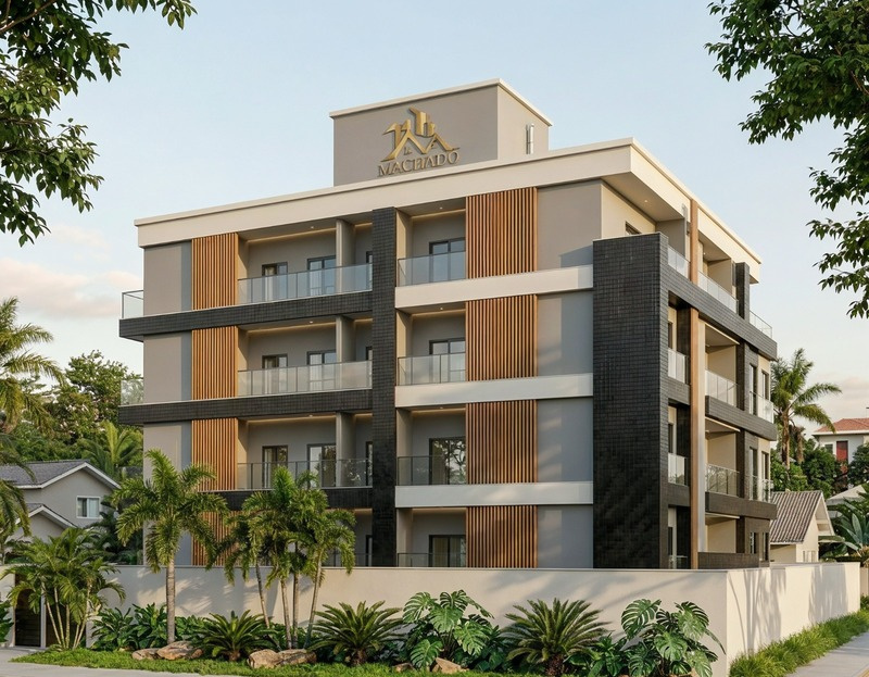 Perspetiva ilustrativa do projeto residencial Machado